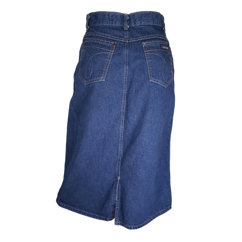Vintage Calvin Klein Denim Skirt - Picture 2 of 2